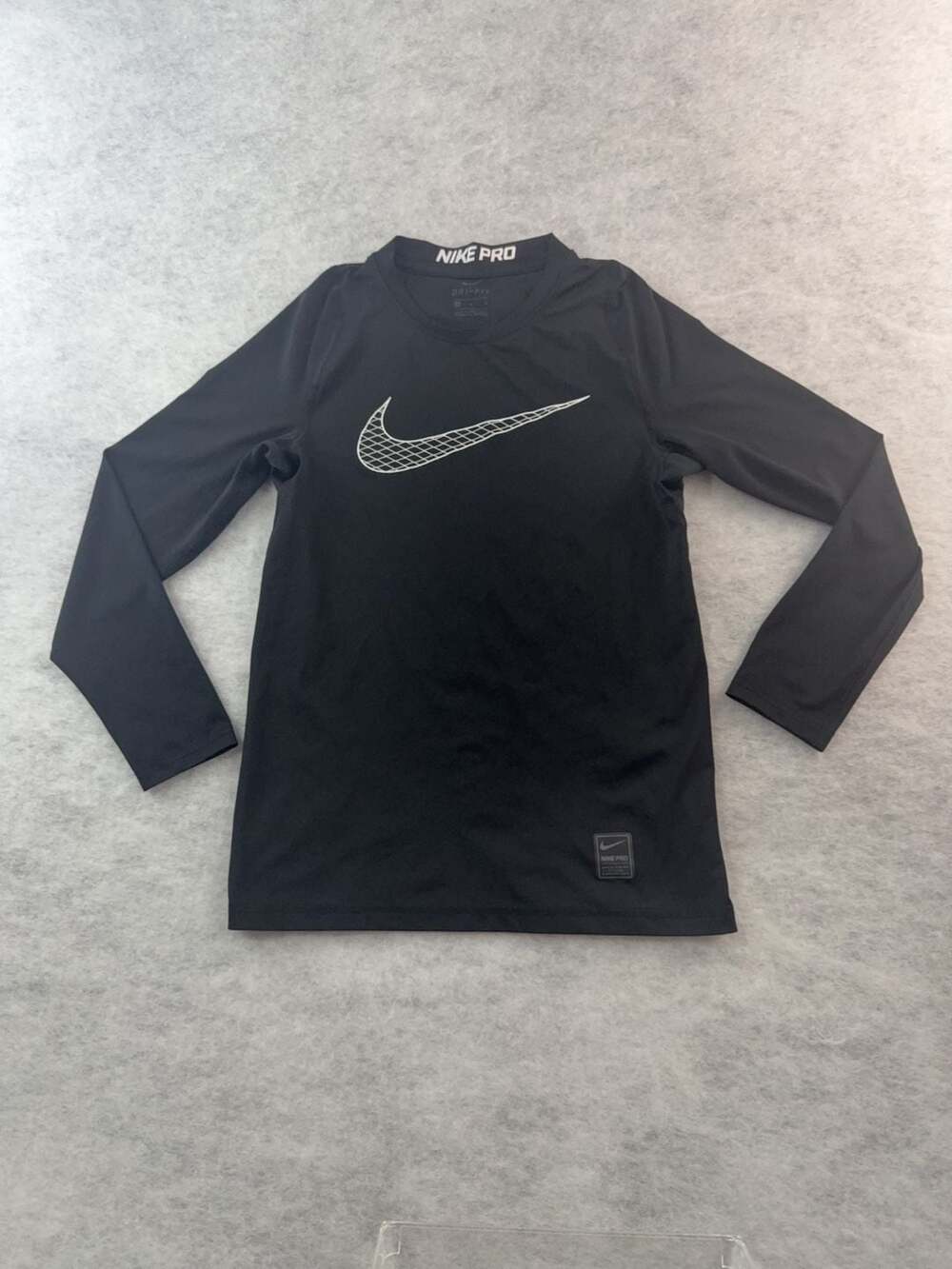 Nike Pro Dri-FIT Long Sleeve Compression Shirt Black Size M